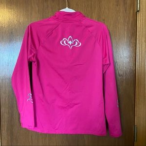 Active Quarter Zip Long Sleeve Top With Thumbholes